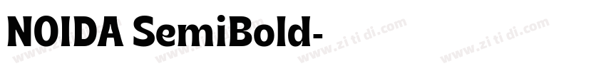 NOIDA SemiBold字体转换